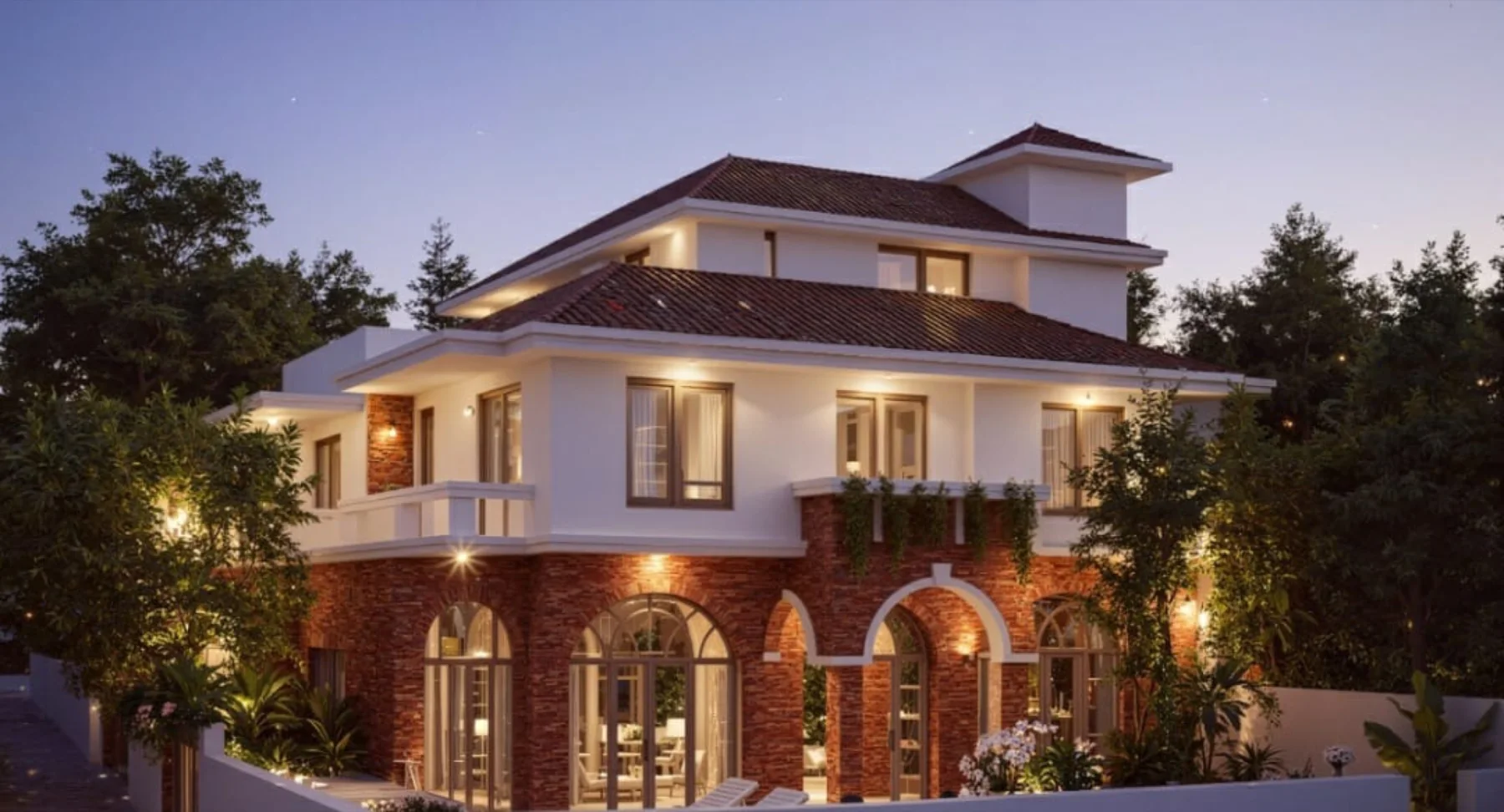 5 BHK Modern Portuguese Villa
