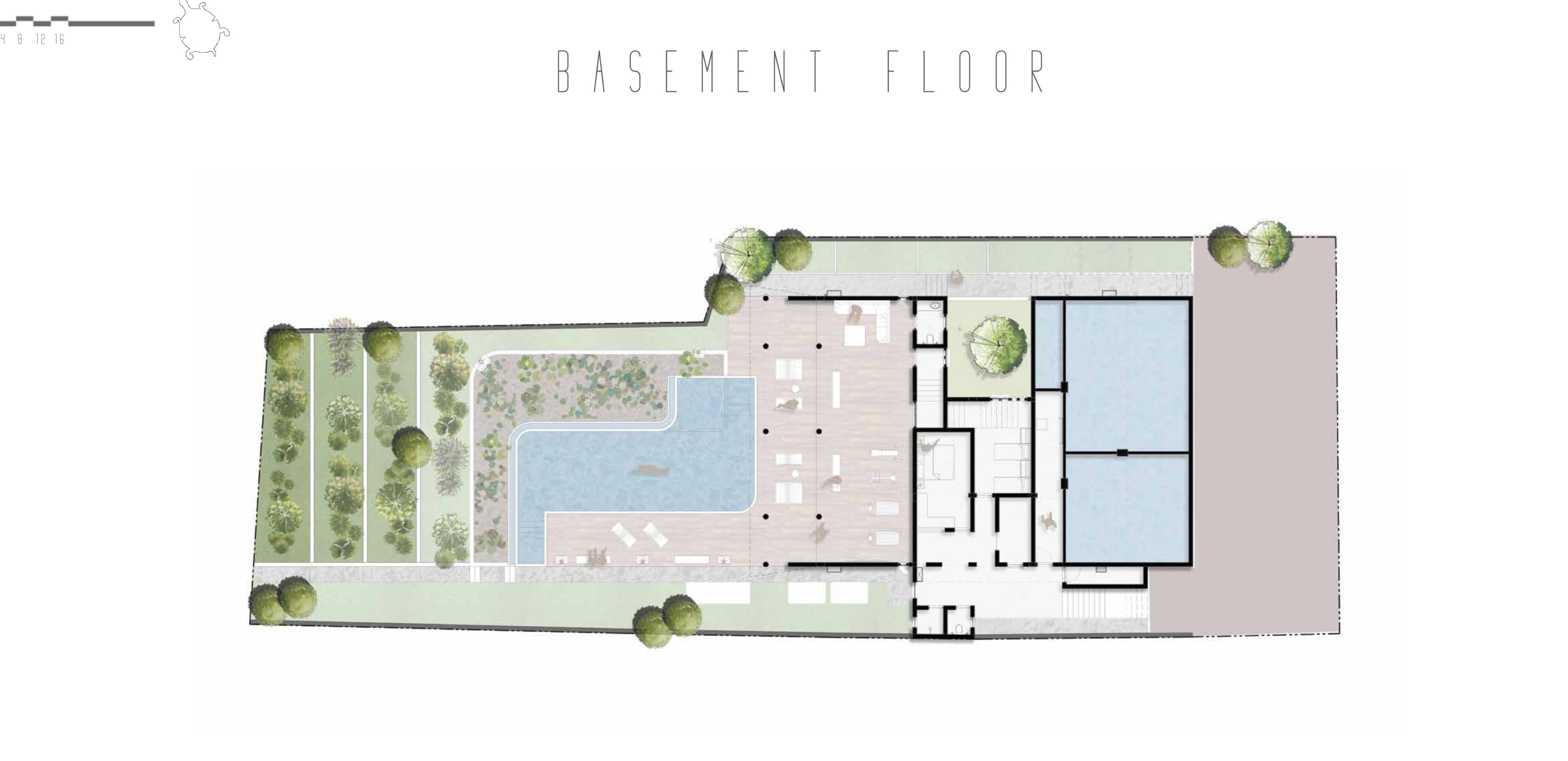 5 BHK Luxury Villa: 08 floor plan basement