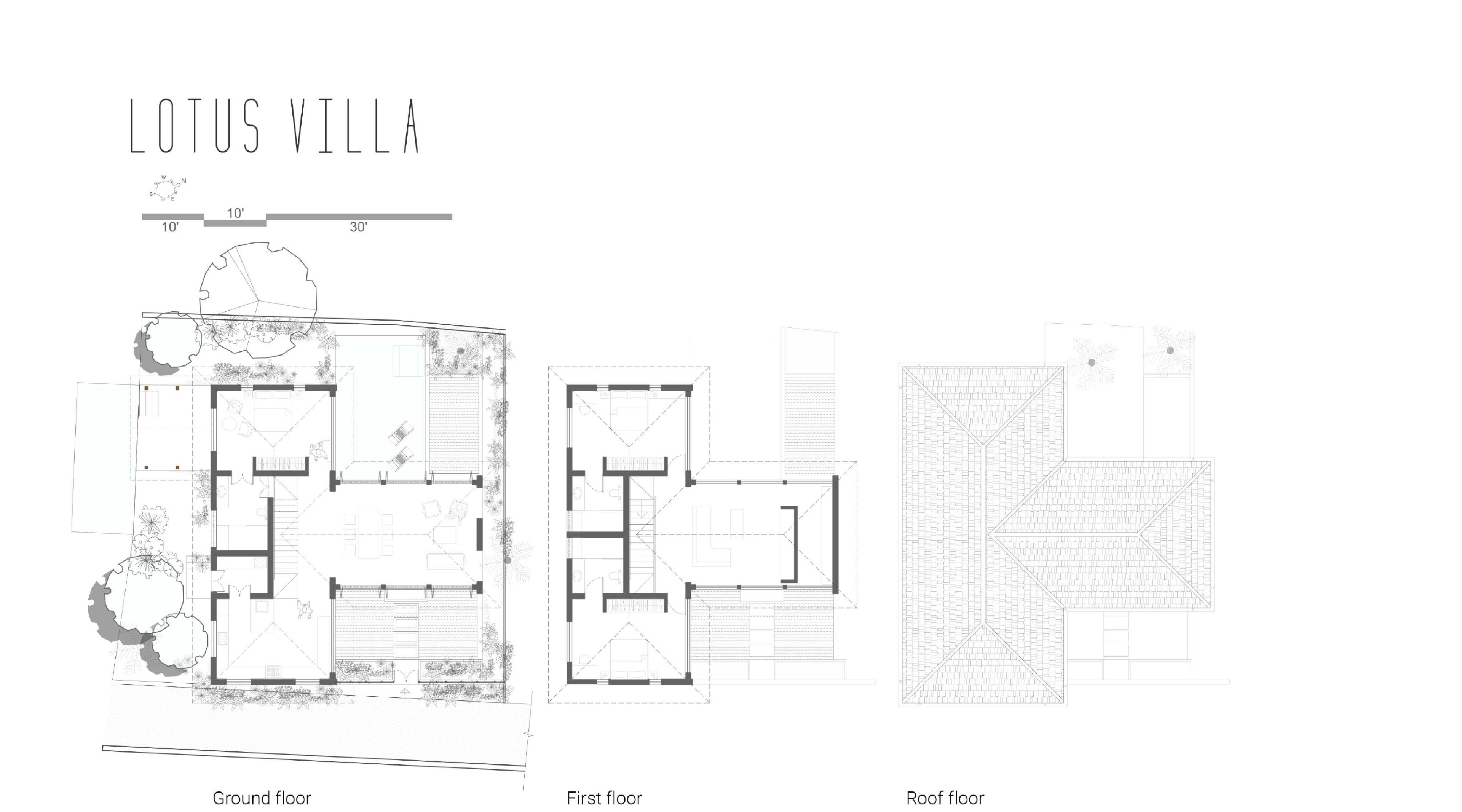 3 BHK Lotus Villa: 11 floor plans lotus villa