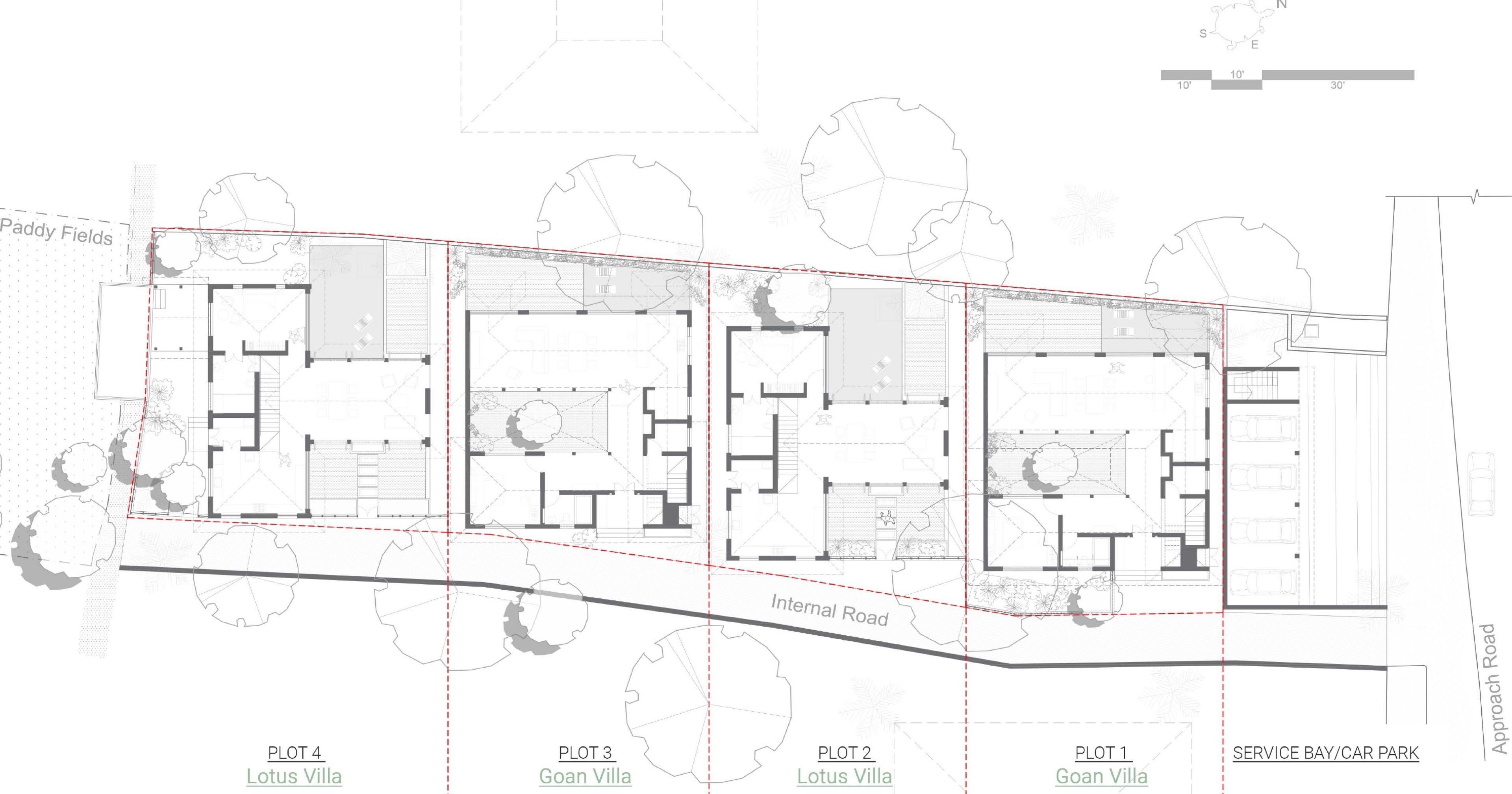 3 BHK Lotus Villa: 05 site plan master